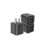 Rekna Usb Wall Charger, Dual Port Cube Power Adapter Plug Black. Fixed Price $9.11.