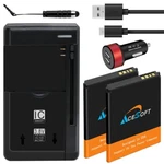 Long Life 2X 1520MAH Lithium Battery Charger Cable Alcatel Quickflip 4044C Usa. Fixed Price $40.77.