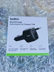 Belkin 75W Retractable Car Charger Usb-c Fast Iphone Android Laptop Ipad. Fixed Price $30.00.