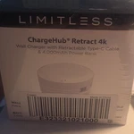 Limitless Chargehub Retract 4K Wall Charger Cream W/ Usb-c Cable 4000MAH. Fixed Price $20.00.