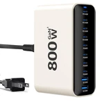 Sccvee Usb Charging Station 800W Charger Block 10 Ports Dual 140W Pd Pps. Fixed Price $61.73.