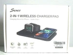 Seneo SNPA150AB-USAA1 Iwatch/iphone Dual Wireless Charging Pad Black. Fixed Price $12.50.