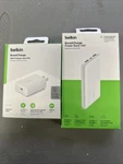 New Belkin Boostcharge Wall Charger + Power Bank - 2 Pack ! Ships Fast. Fixed Price $31.99.