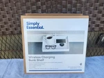 Simply Essential Wireless Charging Bunk Shelf - White. Fixed Price $9.99.