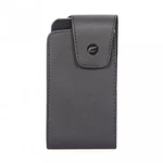 Black Leather Phone Case Side Pouch Holder Belt Holster With Swivel Clip - J112. Fixed Price $9.49.