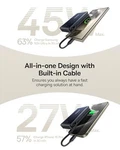 Baseus QI2 Certified 15W Magsafe Battery Pack, Nomos P2 45W, 10,000MAH - Black. Fixed Price $59.81.