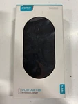 Choetech Universal Wireless Dual Pad Charger - Black. Fixed Price $29.99.