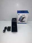 Just Wireless 3-IN-1 Qi Charging Pad Compact Design With 6' Tpu Cable Black. Fixed Price $7.99.