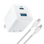 Anker 2 Port Usb-c & Usb-a 33W Wall Charger 6' To Cable White. Fixed Price $17.95.
