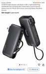 Joyfar 22.5W Portable Charger Fast Usb-c Cable Wall Plug Iphone Samsung. Fixed Price $13.99.