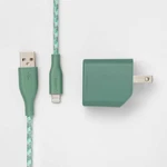 2-PORT Wall Charger 15W Usb-c & Usb-a Mfi Certified Lightning. Fixed Price $10.95.