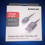 Lot Of 10 Iogear GUMU02 Charge & Sync Cable, 6.5FT Usb Micro Sc Nib. Fixed Price $20.00.