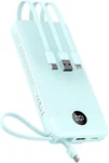 Veektomx Portable Charger With Built-in Cables, 20000MAH Power Blue. Fixed Price $51.39.