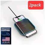 2 Pack Wireless Fast Charger Pad Dock Stand For Samsung Galaxy Android Phone. Fixed Price $18.99.