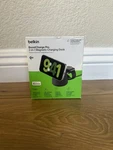 Belkin Boostcharge Pro 2-IN-1 Wireless Charging Dock With Magsafe 15W Black. Fixed Price $40.00.