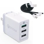 Quick Charging Desktop Multiport QC3.0 Charger 3IN1 Cable For Lg G5 LS992 Sprint. Fixed Price $25.56.