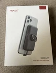 Red Iwalk Portable 5000MAH Power And Grip 3 In 1 Backup Battery. Fixed Price $15.00.