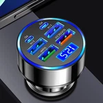 6-IN-1 Multi-port Car Charger With Voltage Detection, 2PD+3USB+QC3.0 Fast. Fixed Price $11.71.