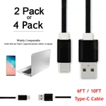 6/10 Ft Braided Type Fast Charging Cable Usb-c Rapid Cord Power Charger. Fixed Price $6.99.