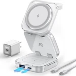 Ac Island Portable Travel Charging Station, 5-IN-1 Wireless Charger For Magsafe. Fixed Price $49.97.