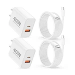 Iphone 17 16 15 Pro Max Charger Fast Charging, 2-PACK 40W Dual ... Usa Ship. Fixed Price $27.11.