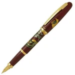 Platinum Fountain Pen Bikoh Modern Maki-e Twin Dragons PGB-12000M Vermilion. Fixed Price $146.00.