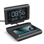Alarm Clock Wireless Charger Station With Thermometers For Iphone Samsung Google. Fixed Price $18.99.