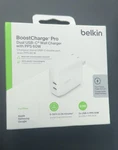 Belkin Dual Usb-c Charger With Pps 60W Model WCB010DQWH Brand New. Fixed Price $24.99.
