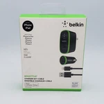 Belkin Boost Up Home & Car Charger Kit Usb Fast Sync Cable 12 W 2.4 Amp Lightnin. Fixed Price $14.98.