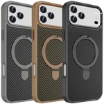 For Iphone Pro MAX/17 Air Case Carbon Fibre Pattern Magnetic Ring Stand Cover. Fixed Price $12.10.