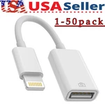 Camera Usb Female Otg Connector Adapter Cable For Apple Iphone Ipad Ipod Lot. Fixed Price $158.52.