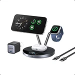 Anker Prime Magsafe Charger Compatible, 3-IN-1 Charging Station, QI2 Black. Fixed Price $369.26.