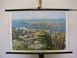 Schulwandbild Beautiful Old Wall Map Abidschan Ivory Coast 75X51 Vintage 1960. Fixed Price $107.70.