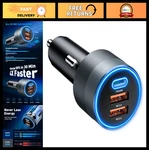 66W Usb Car Charger, Fast Pd 30W Dual QC3.0 Adapter, Metal Shell, Ambient Ligh. Fixed Price $30.59.