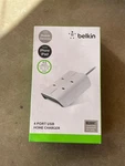 (box Broken) Belkin High Power 4-PORT Usb Charger B2E027 With Supply. Fixed Price $27.99.
