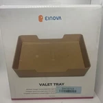 Einova Valet Tray With Built-in Wireless Charger -tan. Fixed Price $25.00.