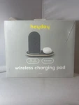 Qi 2-IN-1 Wireless Charger Heyday Night Gray. Fixed Price $12.00.