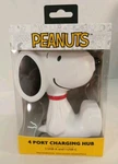 Peanuts Snoopy 4 Port Charging Hub 3 Usb-a & 1 New Box. Fixed Price $17.24.