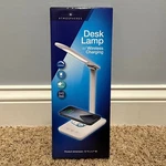New Atmospheres Desk Lamp, Led With Wireless Charger Usb Charging Port Dimmable. Fixed Price $19.93.