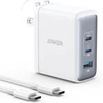 Anker 100W Usb-c Wall Charger 3-PORTS Gan Ii Tech Fast CHARGING+5FT Cable. Fixed Price $45.99.