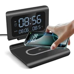 Digital Alarm Clock With 15W Fast Wireless Charger Thermometer For Google Pixel. Fixed Price $19.99.