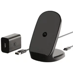 Motorola Turbopower 15W Wireless Stand + 33W Charger, Black. Fixed Price $59.70.