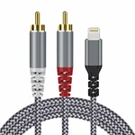 Mfi Certified Compatible With Lightning To Rca Cable Audio Adapter, 4FT Ios. Fixed Price $15.27.