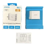 Anker 2-PORT Powerport 24W Wall Charger White Dual Usb Open Box. Fixed Price $10.99.