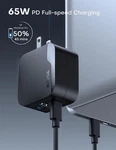 Usb Pd 65W, Kovol Sprint Wall Charger, 2 Ports Gan Iii Fast. Fixed Price $13.99.
