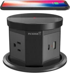 Automatic Pop Up Outlet, 4.33 Inch With 15W Wireless Charger Ac Plug Usb. Fixed Price $58.99.
