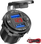 Upgraded Version Quick 3.0 Dual 12V Usb Car Charger, RED-1 Pack. Fixed Price $14.41.