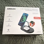 Airbuds 3-IN-1 Magnetic Wireless Fast Charging Stand Usb-c For Iphone 12-15. Fixed Price $26.00.