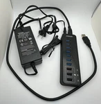 Anker 10 Port 60W Usb 3.0 Data Hub A7515 + Poweriq W/ Ac Adapter. Fixed Price $54.23.