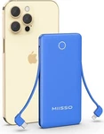 Miisso 10000MAH Slim Portable Charger W/ Built In Cable 4 Output Usb Type New. Fixed Price $31.49.